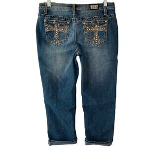 Earl Jeans Carpris Dark Wash Denim Womens Size 6 Dark Wash Stretch